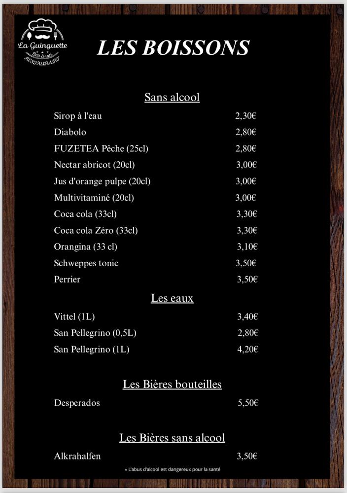 La Guinguette - Menu Image 3