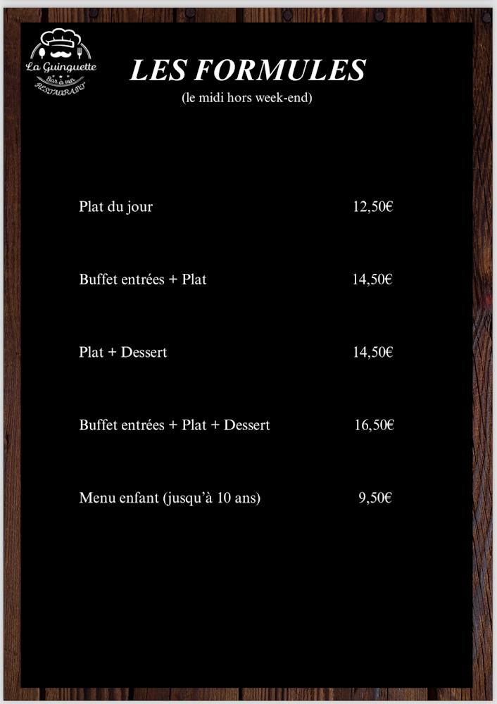 La Guinguette - Menu Image 4